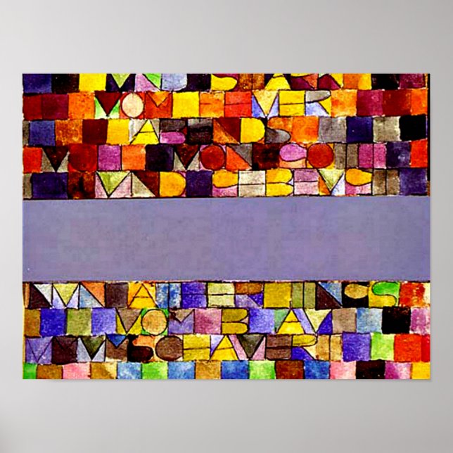 Klee - Once Emerged from the Grey of Night Poster (Front)