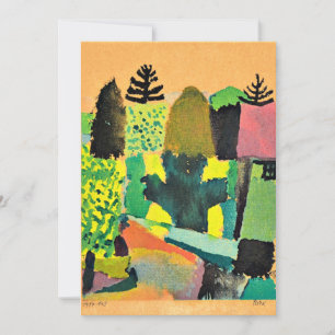 Klee - Park, abstract artwork Card