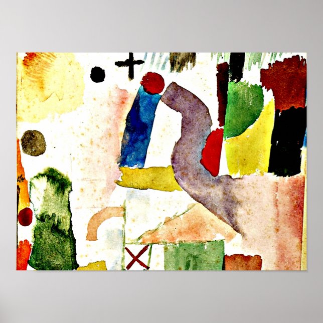 Klee - Pathetic Watercolor, Red Poster (Front)