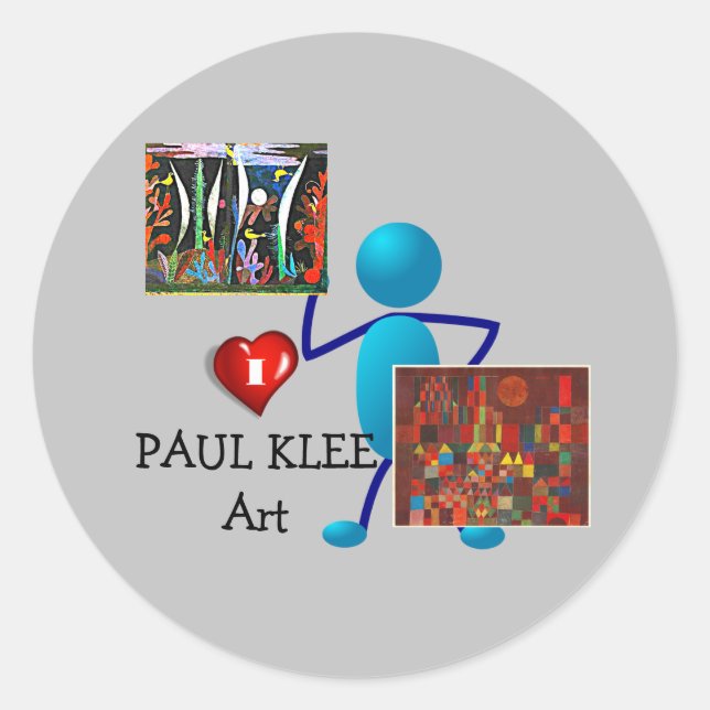 Klee - Paul Klee Art Classic Round Sticker (Front)