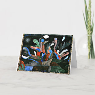 Klee - Picture of a Garden in Dark Colours Card