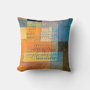 Klee - Polyphonic Architecture Throw Pillow