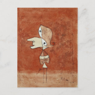Klee - Portrait of Brigette Postcard