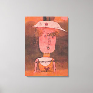 Klee - Portrait of Mrs. P. in the South Canvas Print