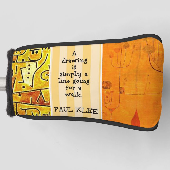 Klee - Quotation and Paintings Golf Head Cover (Front)