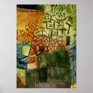 Klee - Remembrance of a Garden Poster