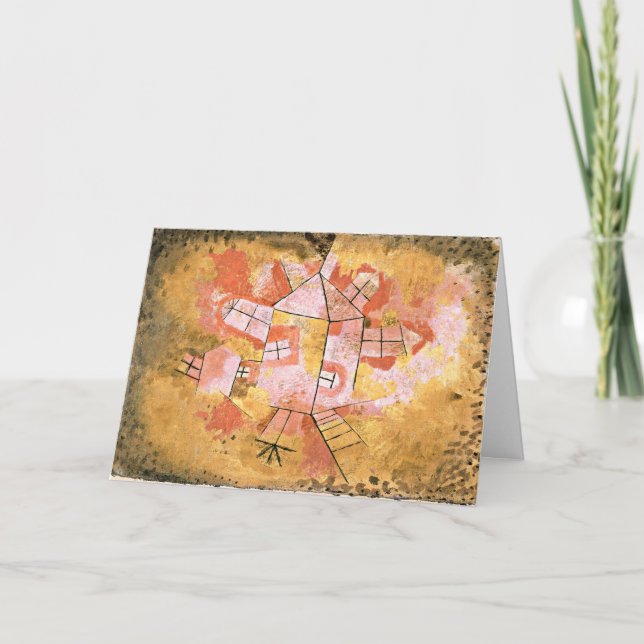 Klee - Revolving House-1921 Card (Front)