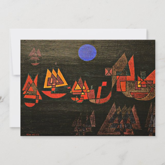Klee - Ships in the Night Holiday Card (Front)