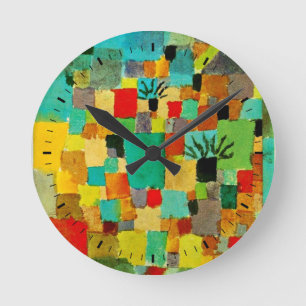 Klee - Southern (Tunisian) Garden Round Clock