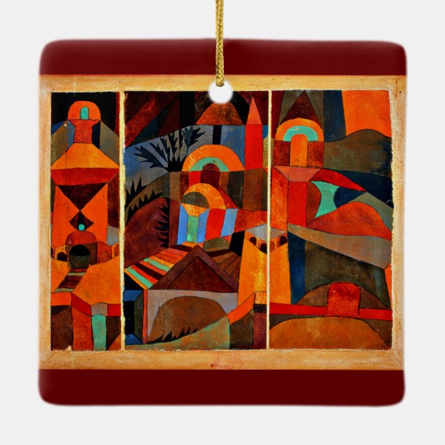 Klee - Temple Gardens Ceramic Ornament (Back)
