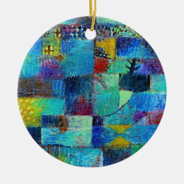 Klee - Terraced Gardem Ceramic Ornament (Front)