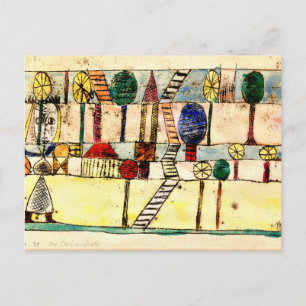 Klee - The Crazy Village Postcard