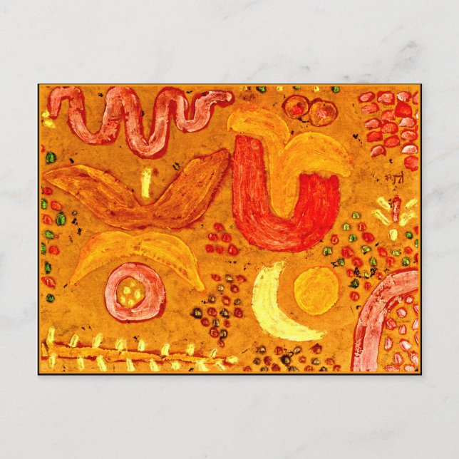 Klee - The Garden in Hot Weather Postcard (Front)