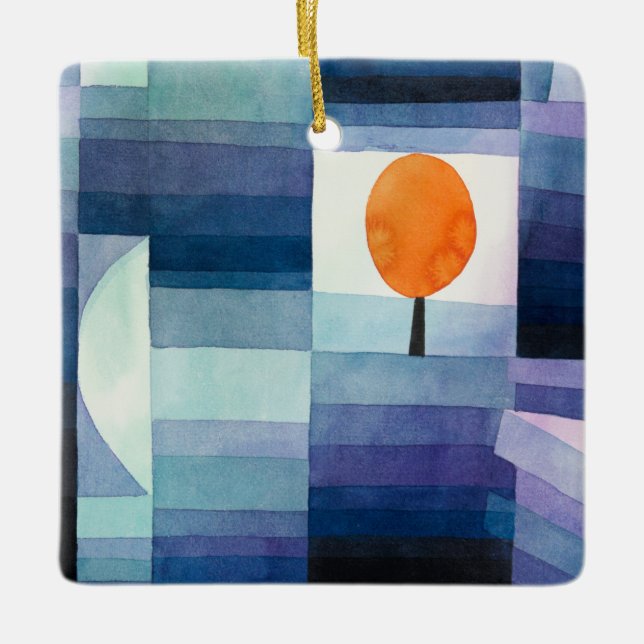Klee, The Harbinger of Autumn Ceramic Ornament (Front)