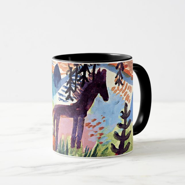 Klee - The Horse, famous painting Mug (Front Right)