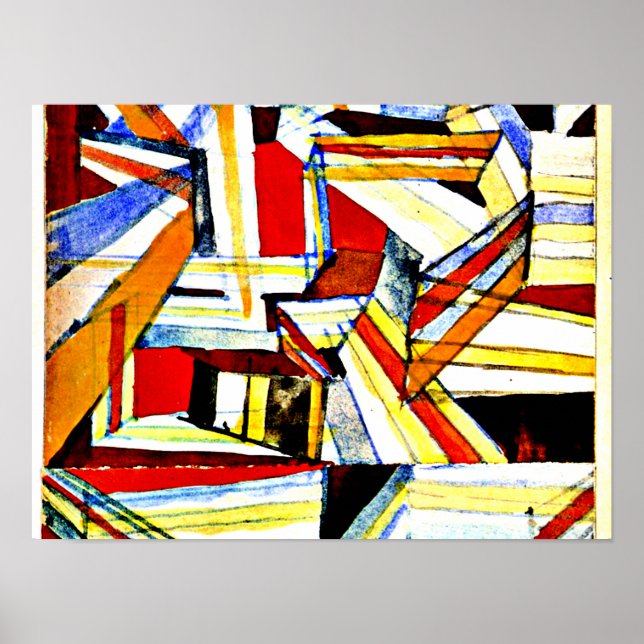 Klee - Transparent in Perspective Grooved Poster (Front)