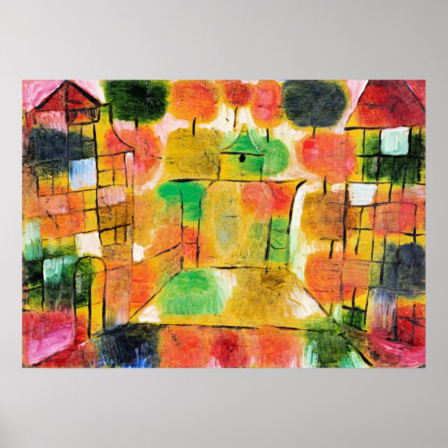 Klee - Tree and Architecture  Poster (Front)