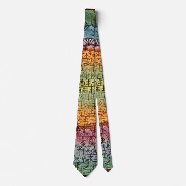 Klee - Tree Nursery, famous painting,  Tie (Front)