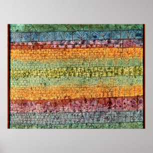 Klee - Tree Nursery, popular abstract artwork Poster