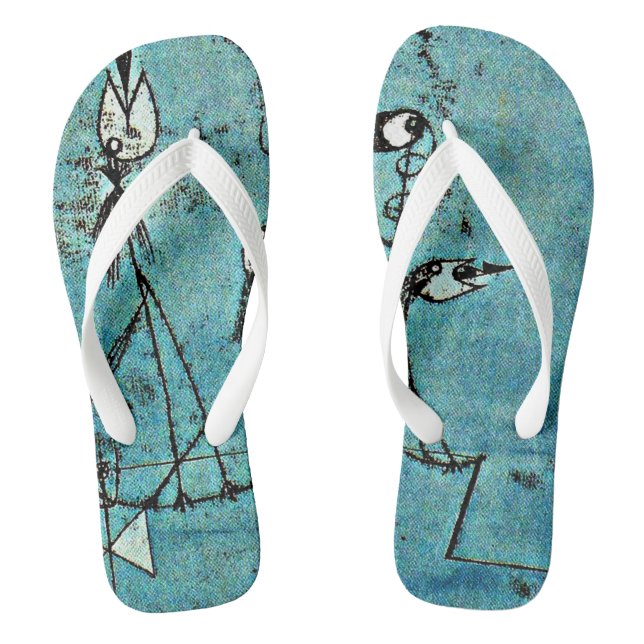 Klee - Twittering Machine Flip Flops (Footbed)