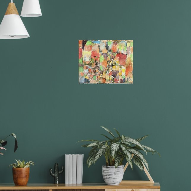 Klee - Two Country Houses Poster (Living Room 1)