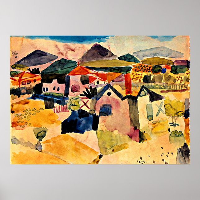 Klee - View of Saint Germain Poster (Front)