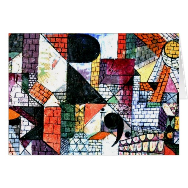 Klee - Ville de R ; OEuvre d'art Paul Klee (Devant horizontal)