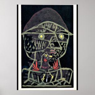 Klee - Vogelfanger, abstract art Poster