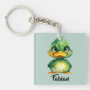 Kleine grüne Ente  Keychain