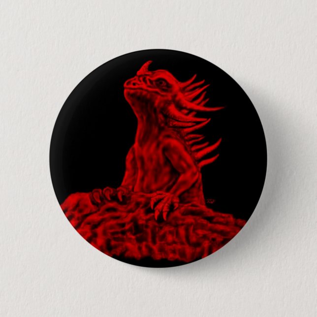 Kleine rote Drache 2 Inch Round Button (Front)