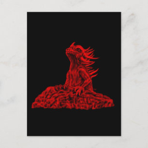 Kleine Rote Drache Postcard