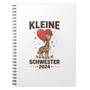 Kleine Schwester 2024 Cute Giraffe Sister Design_1 Notebook
