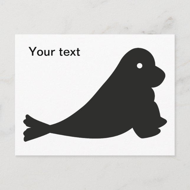 Kleine süße Robbe Postcard (Front)