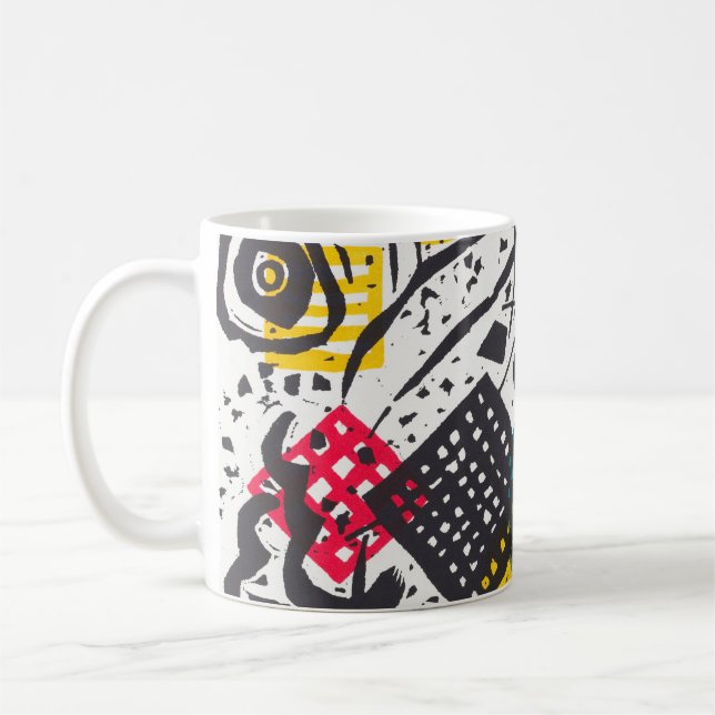 Kleine Welten V (Small Worlds V) Wassily Kandinsky Coffee Mug (Left)