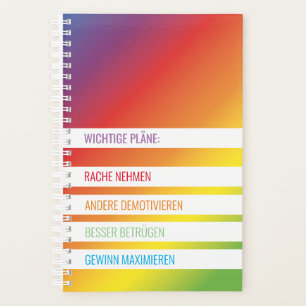 Kleiner ironischer Planer Planner