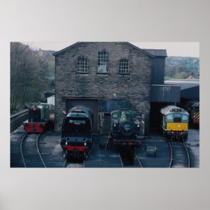 Klieghley and Worth Valley Preserved Railway, Hawo Poster