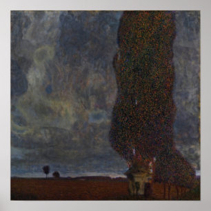 Klimt - Approaching Thunderstorm, The Large Poplar Poster