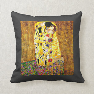 Klimt art - The Kiss Throw Pillow