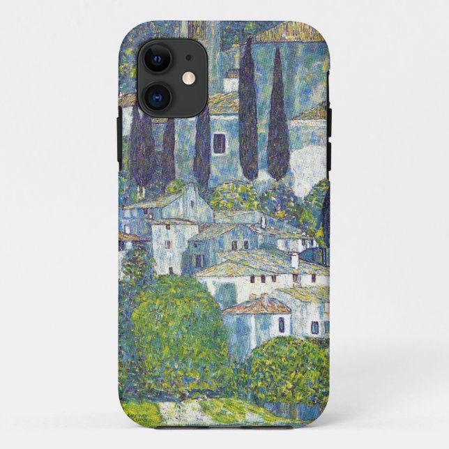Klimt blue cityscape Case-Mate iPhone case (Back)