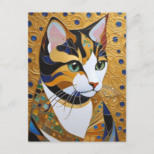Klimt Cat Postcard