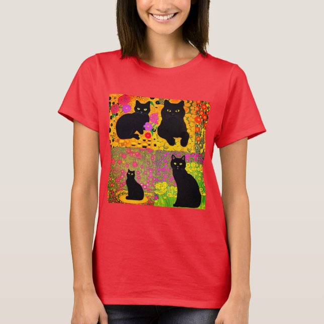 Klimt Cat T-Shirt (Front)