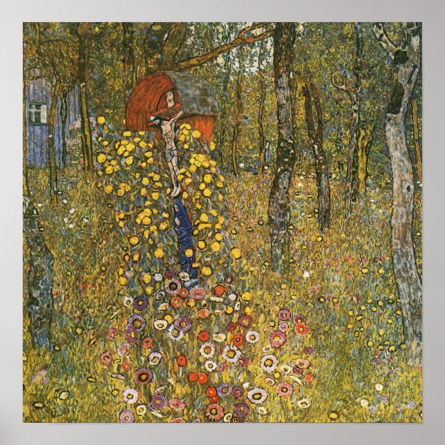 Klimt - Farm Garden With Crucifix 1912 Poster (Front)