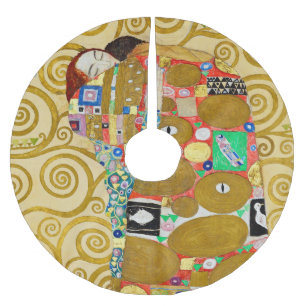 Klimt Fulfilment Mosaic: Vintage Stoclet Frieze Brushed Polyester Tree Skirt