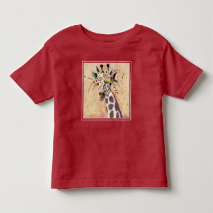 Klimt Giraffe Adorned In Flowers Toddler T-shirt
