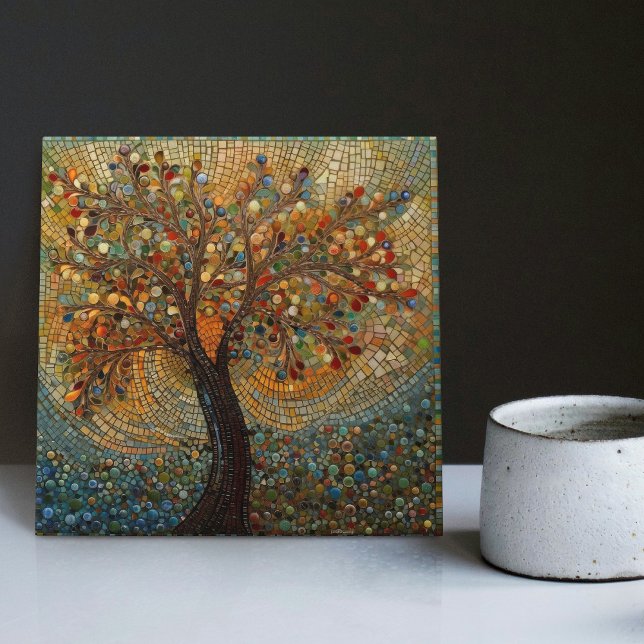 Klimt Golden Tree of Life Abstract Art Nouveau Tile (Creator Uploaded)