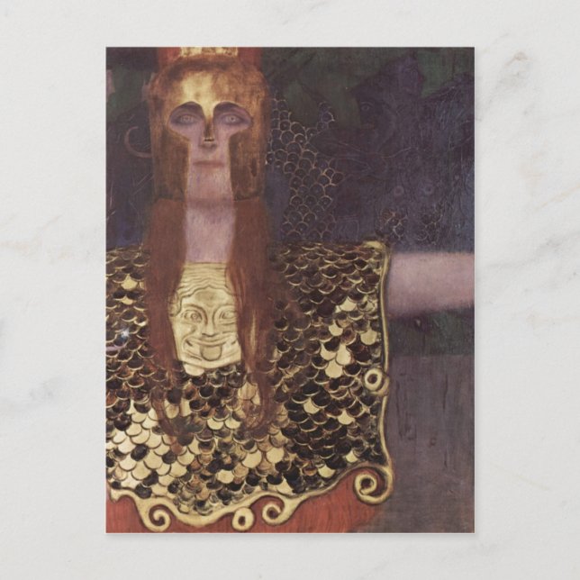 Klimt, Gustav Pallas Athena 1898 Technique ?l auf  Postcard (Front)