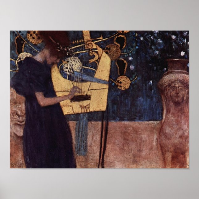 Klimt Gustav The Music Poster (Front)