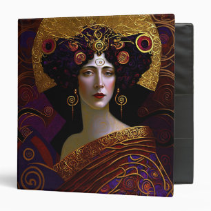 Klimt Inspiré Queen Goddess 3 Ring Classeur
