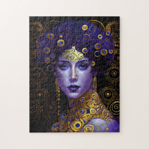 Klimt Inspiré Queen Goddess Puzzle
