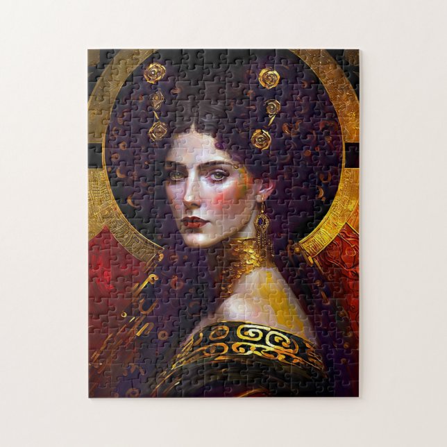 Klimt Inspired Queen Goddess Jigsaw Puzzle (Vertical)